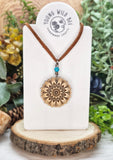 Mandala Leather Necklace