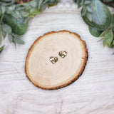 Camo Heart Stud Earrings