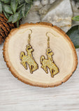 Bucking Horse Glitter Dangles