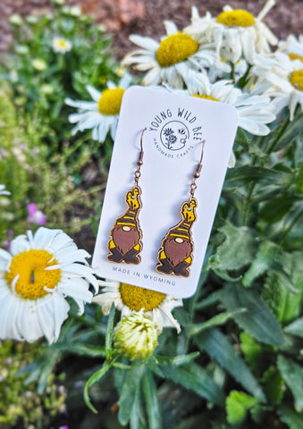 University of Wyoming Gnome Earrings