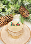 Holly Leaf Stud Earrings