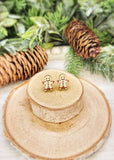 Gingerbread Stud Earrings