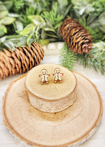 Gingerbread Stud Earrings