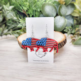 Patriotic Bison Earrings