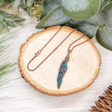 Rustic Feather Necklace