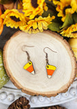 Candy Corn Earrings