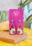 Peeking Daisy Teardrop Earrings