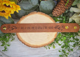 Grow A True Friend Leather Bracelet