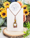 University of Wyoming Gnome Necklace