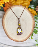 University of Wyoming Gnome Necklace