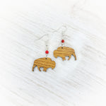 Bison Silhouette Earrings