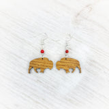 Bison Silhouette Earrings