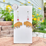 Bison Silhouette Earrings