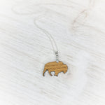 Bison Silhouette Necklace