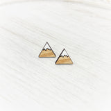 Snowy Mountain Stud Earrings