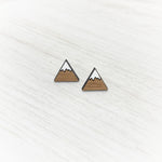 Snowy Mountain Stud Earrings