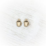 Coffee Mug Stud Earrings