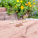 Snowy Mountain Stud Earrings