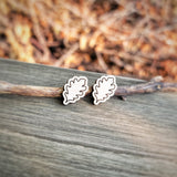 Oak Leaf Stud Earrings