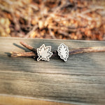Oak Leaf Stud Earrings