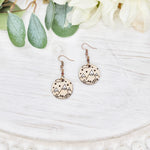 Snowy Range View Round Earrings