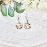 Snowy Range View Round Earrings