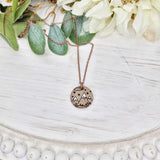 Snowy Range View Round Necklace