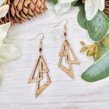 Funky Triangle Trio Earrings