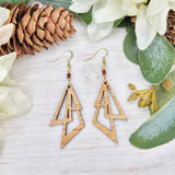 Funky Triangle Trio Earrings