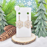 Large Cutout Snowflake Earrings