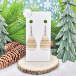 Ski Sweater Teardrop Earrings