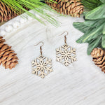 Large Cutout Snowflake Earrings