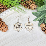 Small Cutout Snowflake Earrings