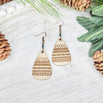 Ski Sweater Teardrop Earrings