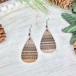 Ski Sweater Teardrop Earrings