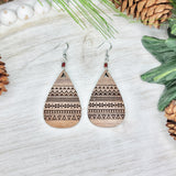 Ski Sweater Teardrop Earrings