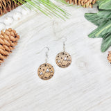 Snowy Range View Round Earrings