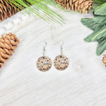 Snowy Range View Round Earrings