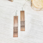 Ski Sweater Vertical Bar Earrings