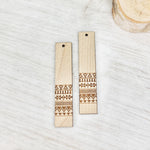 Ski Sweater Vertical Bar Earrings