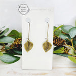 Mulberry Leaf Drop Earrings