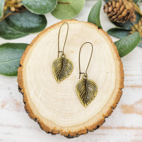 Mulberry Leaf Drop Earrings