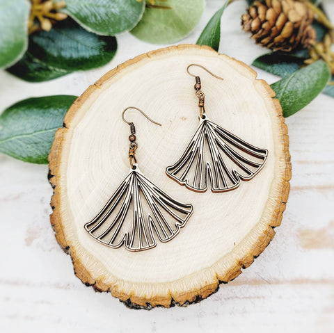 Ginko Leaf Earrings