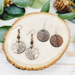 Topographic Round Earrings