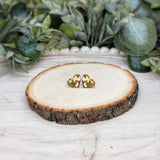 Camo Heart Stud Earrings