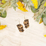 Floral Skull Earrings