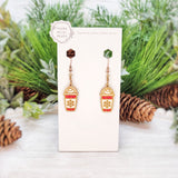 Painted Holiday Frappuccino Earrings