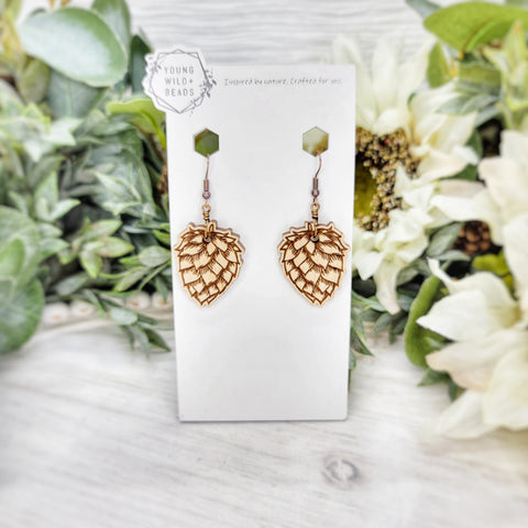 Hops Flower Drop Earrings