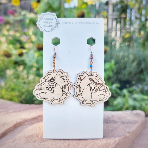 Wheatland High School Logo Earrings